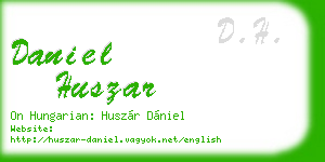 daniel huszar business card