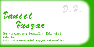 daniel huszar business card